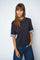 Tattia O-SS Turn-Up Tee | Salute Navy | T-Shirt fra Mos Mosh