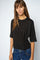 Juana O-SS Tee | Black | T-Shirt fra Mos Mosh