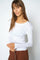 Mali O-LS Tee | White | T-Shirt fra Mos Mosh