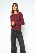 Mali O-LS Tee | Port Royale | T-Shirt fra Mos Mosh