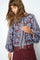 Milkey Linocut Blouse | Port Royale | Bluse fra Mos Mosh