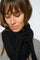 Enata Cashmere Knit Scarf | Black | Accessories fra Mos Mosh
