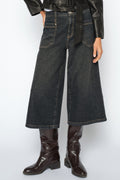 Culotte Juventus Jeans Capri | Black | Jeans fra Mos Mosh