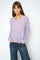 Mape Sophia V-Neck Knit | Violet Tulip | Strik fra Mos Mosh