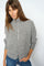 Thora Knit Zip Cardigan | Grey Melange | Strik fra Mos Mosh