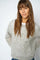 Aroa Bernat Emb Knit | Light Grey Melange | Strik fra Mos Mosh