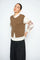 Ayana Wool Knit Vest | Dark Camel | Strik fra Mos Mosh