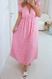 Sun Leo Ruffle Dress | Light Pink | Kjole fra Avery