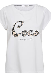 Leo Coco Tee 33119 | White | T-Shirt fra Co'couture