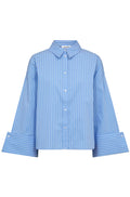 Bianca Wide Cuff Shirt 35940 | Pale Blue | Bluse fra Co'couture