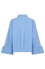 Bianca Wide Cuff Shirt 35940 | Pale Blue | Bluse fra Co'couture