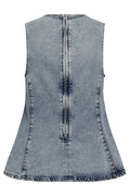 Pancy Denim Top 43008 | Fade Denim | Top fra Co'couture