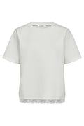 Evi Lace Tee 43031 | White | T-Shirt fra Co'couture
