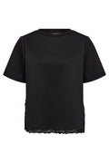 Evi Lace Tee 43031 | Black | T-Shirt fra Co'couture