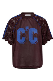 Trey Lace Tee 45046 | New Blue | Top fra Co'couture