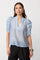 Sisu SS V-Blouse 45194 | Pale Blue | Top fra Co'couture