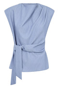 Tenny Pleat Top 45198 | Denim blue | Top fra Co'couture