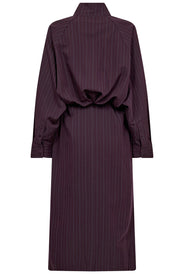 Trinny Stripe Batwing Dress 46011 | Plum | Kjole fra Co'couture