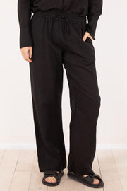 Sonar Linen Pants | Black | Bukser fra Neo Noir
