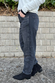 Aymen Kyoto Jeans  Ankle | Dark Grey | Jeans fra Mos Mosh