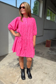 Pola Anglaise Dress 96334 | Pink | Kjole fra Co'couture