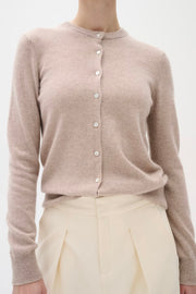 Lukkaiw Cardigan | Beige Melange | Strik fra Inwear