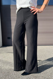 Henne Wide Pants | Black | Bukser fra Liberté