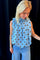 Dot Bow Top | Sky Blue