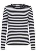 Liana Tee 207833 | Navy Blazer W. Star Off-White | Bluse fra Freequent