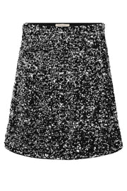 Lune Skirt 207240 | Black W. Silver | Nederdel fra Freequent