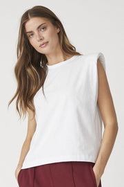 Eduarda T-shirt | Hvid | Tee top fra Co'couture