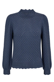 Gina Pullover 205040 | Vintage Indigo | Strik fra Freequent