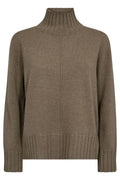 Aima Cashmere Highneck Knit | Brindle | Strik fra Mos Mosh – nedsat