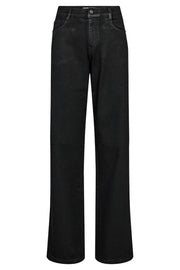 Dara Coated PantRegular | Black | Bukser fra Mos Mosh