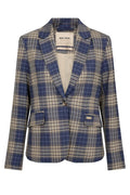 Blake Chec Blazer | Crown Blue | Blazer fra Mos Mosh