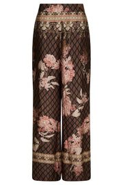Lunet Botanical Border Pants | Black | Bukser fra Neo Noir