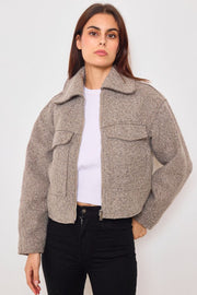 Kiki Short Jacket | Sand | Jakke fra Avery