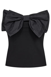 Barry Bow Top | Black | Top fra Co'couture