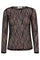 Mercy Mesh O-Blouse 33187 | Dark Brown | T-Shirt fra Co'couture