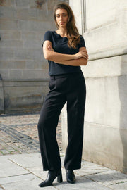 Arden Organic O-SS Tee  | Black | T-Shirt fra Mos Mosh