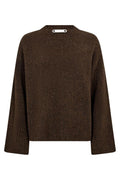 Roger O-Neck Knit 32196 | Mocca | Strickmode von Co'couture – nedsat