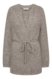 Grslulu Cardigan 206860 | Desert Taupe Melange | Cardigan fra Freequent