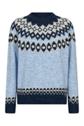 Novala Pullover 206810 | Wedgewood Flour. W. Salute Mel. | Strickwaren von Freequent – nedsat