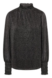 Ximena Glam LS blouse | Phantom | Bluse fra Mos Mosh