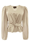 Tiki Ls Twist Blouse | Champagne | Bluse fra Liberté – nedsat