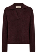 Thora Aidy Polo Knit | Fudge | Strick von Mos Mosh