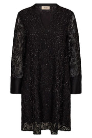 Yeni Lace Sequin Dress | Black | Kjole fra Mos Mosh