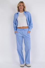 Sonar Double Stripe Pants | Light Blue | Bukser fra Neo Noir