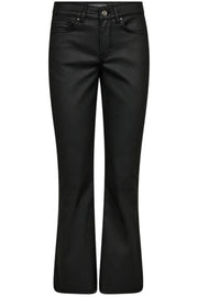 Ashley Coated Pant Ankle | Black | Bukser fra Mos Mosh