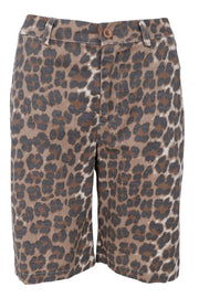 Box Canvas Shorts | Leopard | Shorts fra Black Colour